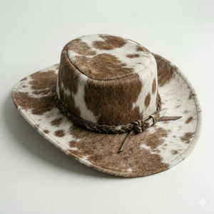Sombrero de Vaquero con Patrón de Piel de Vaca, Unisex, para Deportes al Aire Libre, Playa, Primavera, Verano, Casual, Estilo Europeo y Americano, 56-58CM - Product Image 4