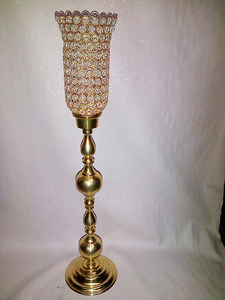 Fait à la main Unique INS Bougie Pilier Titulaire Argent Harricane Cristal Tissage De Noël Vintage Métal Maison Hôtel Décoration De Mariage - Product Image 2