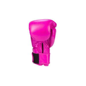 Nouveau modèle de gants de boxe d'entraînement rose et noir, en cuir de vache véritable, logo personnalisé, qualité supérieure, kickboxing, thaïlandais - Product Image 6