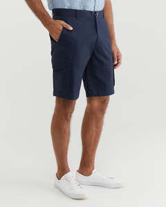 Pantalones cortos de carga informales de verano de cintura media para hombre personalizados al por mayor 2024 Algodón elástico de secado rápido patrón sólido-ecológico 100% - Product Image 1