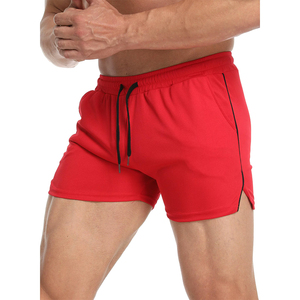 Fitness Training Wear Running Gym Training Wear Shorts con bolsillos en color rojo Mejor estilo Hombres usan pantalones cortos - Product Image 1