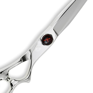 Ciseaux de rasoir à miroir de pouce pivotant pour la coupe professionnelle en acier Ciseaux de coiffure avec plusieurs couleurs de titane - Product Image 6