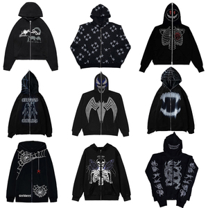 ODM/OEM Wholesale Puls Size <b>Men's</b> Hoodies Full <b>Zip</b> <b>up</b> Custom Print logo Hoodie for <b>Man</b> and Women - Product Image 2