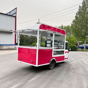 3 Wheel <b>Electric</b> Cargo Tricycle With Enclosed Box For Outdoor Mobile Kitchen Use - Product Image 4