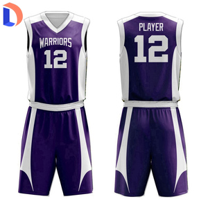 ชุดบาสเก็ตบอลแบบกลับด้านได้ คุณภาพสูง ปี 2022 ระบายอากาศได้ดี ป้องกันแบคทีเรีย แห้งเร็ว ดีไซน์เปล่าสำหรับออกแบบสไตล์ส่วนตัว - Product Image 4