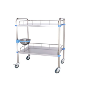 Rehabilitation Therapy 3 Shelves Stainless Steel Hospital <strong>Dressing</strong> <strong>Trolley</strong> Hospital Clinic Treatment Cart <strong>Trolley</strong> - Product Image 3