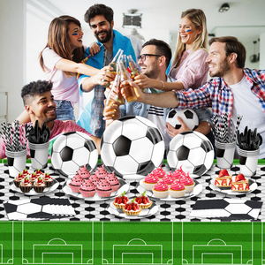 Set <span class=keywords><strong>de</strong></span> Decoración para Fiestas Biodegradable y Desechable con Temática <span class=keywords><strong>de</strong></span> Fútbol, Ecológico, <span class=keywords><strong>Navidad</strong></span>, Deportes - Product Image 2
