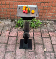 Poêle à bois vertical en acier et chauffage à granulés, directement de l'usine |   Chauffage efficace pour terrasse extérieure, camping en hiver