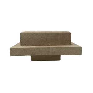 Pièces d'escalier en bois massif chêne rouge EFS personnalisées haute durabilité Design traditionnel élégant Vente directe d'usine Vietnam NPC05 Capuchons de poteaux - Product Image 1