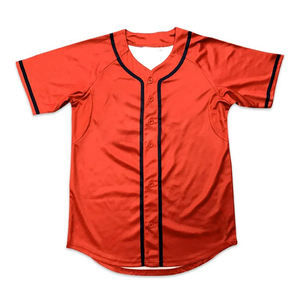 Camiseta de béisbol personalizada para hombre, ropa deportiva transpirable Multicolor, 100% poliéster, uso de Softball, uniforme de béisbol en blanco personalizable - Product Image 3