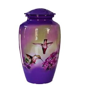 American Style Unique Cremation <b>Urn</b> for Human and <b>Pet</b> Ashes Floral Print Design Ashes Holder - Product Image 6