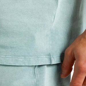 Vêtements deux pièces pour hommes Ensembles de shorts d'été Prix de gros Ensemble de survêtements surdimensionnés en coton respirant style rue - Product Image 5