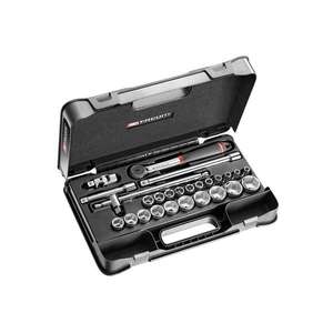 Juego de Llaves de Tubo Facom de 6 Puntas, Tamaño Métrico de 1/2'', con Trinquete S.161B, Juego de 26 Piezas - Product Image 1