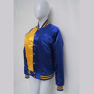 Chaqueta Universitaria de Satén con Forro de Algodón, Logotipo Personalizado, Cortavientos de Invierno de Alta Calidad, Moda Otoñal, Tejido Transpirable al por Mayor - Product Image 2