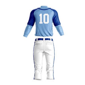 Uniformes de béisbol profesionales de buena calidad, hecho a medida, 100% poliéster, uniforme de béisbol sublimado, conjunto completo de Jersey - Product Image 6