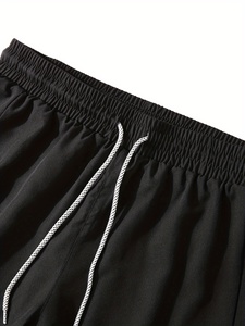 Pantalones Cortos Deportivos de Alto Rendimiento, de Lona, con Elasticidad Media, Secado Rápido, Transpirables, Diseñados para Entrenamiento de Maratón, Trotar y Fitness - Product Image 3