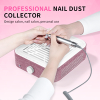 SNRQI Dépoussiéreur à ongles de marque personnalisée 3H Utilisation portable sans fil Super aspiration à 3 vitesses pour équipement de salon professionnel WL008