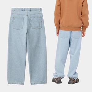 Custom Manufacturer Casual Wear High Street <b>Denim</b> Flare Pant Unisex Stylish Fashionable Baggy Flare Vintage Pant - Product Image 2