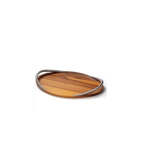 Kitchen Ware Decorative Stand Oval Shape Tray Platter <b>Food</b> <b>Server</b> Home Decor Set of 2 Best Selling Mango Wooden - Product Image 4