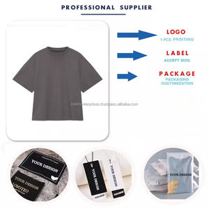 2025 High Quality Cotton Oversized <b>T</b> <b>shirt</b> Vintage Drop Shoulder luxury <b>Heavy</b> Weight Custom Boxy Cropped <b>T</b> <b>Shirt</b> Men All Sizes - Product Image 5