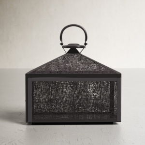 Modern Style Iron LED Lighting Candle Pillar Holder Home Use Christmas <b>Lanterns</b> Mesh Windows Centerpieces Table Handmade - Product Image 6