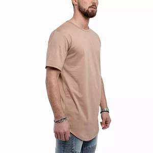 Blank <b>White</b> 240 GSM Cotton Heavy Weight <b>T</b> <b>Shirt</b> Street Style Printed Mock Neck Custom <b>T</b>-<b>shirts</b> for Men - Product Image 4