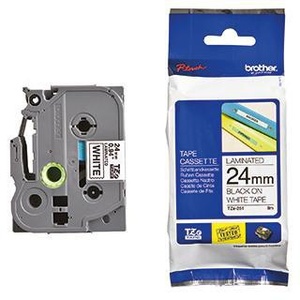 Cinta Adhesiva para Etiquetas Brother P-touch TZe-251 Blanca/Negra, 24 mm x 8 m, para Oficina - Product Image 1