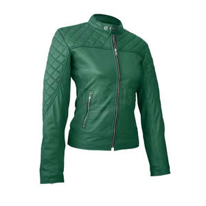 Chaqueta de cuero de talla grande para mujer, soporte de diseño a la moda transpirable, venta directa de fábrica, procesamiento de punto, bajo MOQ de invierno - Product Image 3