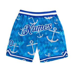 Pantalones cortos de baloncesto de estilo atlético de ajuste holgado clásico Pantalones cortos de baloncesto de diseño de malla transpirable ligero - Product Image 1