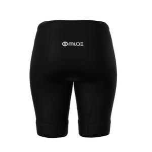 Shorts de cyclisme grande taille pour femme pour le tourisme - Noir uni - Product Image 4