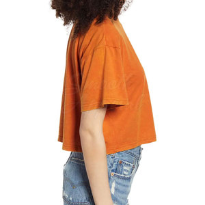 Women Fashion <b>Crop</b> <b>Top</b> T Shirts Comfortable Fit Lightweight Material Ideal For Gym Workout And Casual Wear Style - Product Image 2