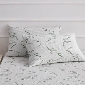 Housse de coussin en tissu tricoté Air Layer avec logo personnalisé, housse de coussin en bambou imperméable avec fermeture éclair - Product Image 1