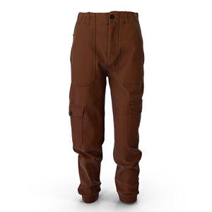 Pantalon Cargo en Coton Respirant à Taille Haute pour Homme, Pantalon de Survêtement Décontracté, Slim, Grande Taille, Streetstyle Américain - Product Image 1