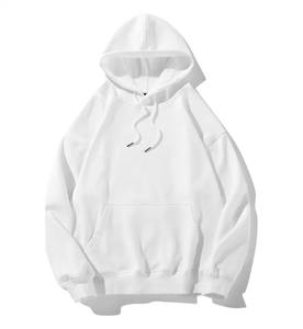 Sweats à capuche LOGO personnalisé Oversize CVC Terry Hoodies Sweat Pull Vêtements Fabricants Femmes Unisexe Plain Blank Hoodie Hommes - Product Image 4