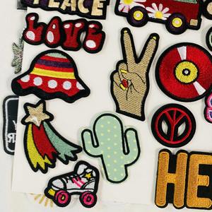 Pas de minimum patchs de broderie de marque 3D personnalisés fer à repasser en forme d'arbre en vrac patchs de vêtements brodés Style à coudre pour chapeaux - Product Image 4