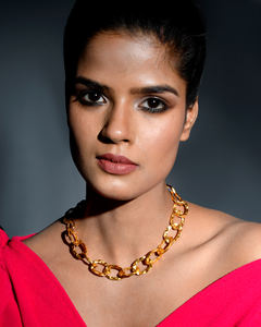 สร้อยคอทองเหลืองชุบทอง18K สำหรับทุกเพศสไตล์มินิมอลลิสต์มีหลายขนาดตามสั่งเครื่องประดับอินเทรนด์สำหรับให้เป็นของขวัญ - Product Image 2