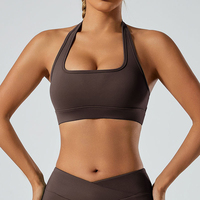 Ensemble 2 pièces de sport taille haute pour femme : veste, brassière et leggings respirants et très extensibles pour l'entraînement et le fitness