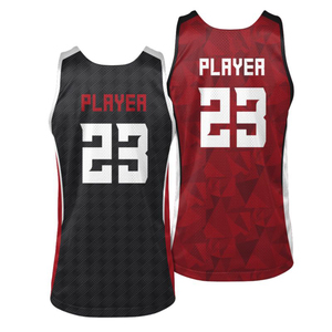 Uniformes de maillot de basket-ball pour hommes et enfants Chemises de sport respirantes à double face Design imprimé Taille pour adultes et enfants - Product Image 4