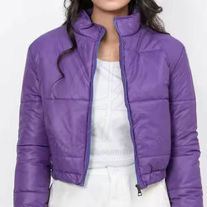 Stylish New Woman's Clothing Wholesale Fashion Crop Jackets Customized Packing Puffer Jacket's For Winter - Product Image 5