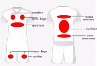 Uniforme d'arbitre de football personnalisé pour adultes |   Couleurs et logo personnalisés T-shirt de football en spandex/coton respirant à séchage rapide