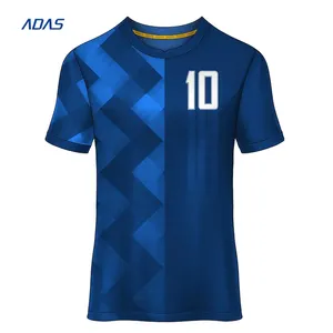 Wholesale Youth Yellow Custom Promotion Soccer Jerseys For Men Allover Printed Customized