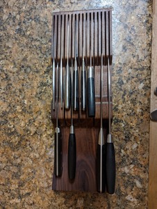 ที่เก็บมีดบล็อกไม้แฮนด์เมดที่เก็บมีดแบบพรีเมี่ยมสำหรับใช้ในชีวิตประจำวัน - Product Image 5