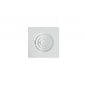 Difusor de Aire Acondicionado de Panel Cuadrado Tecnosystemi DQC, Ventilador de Extracción Circular de Metal Pintado de Blanco - Product Image 1
