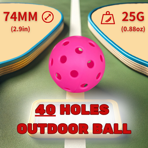 Balle de pickleball extérieure durable décorée de 40 trous en plastique USAPA certifiée personnalisable pour l'entraînement sportif - Product Image 6