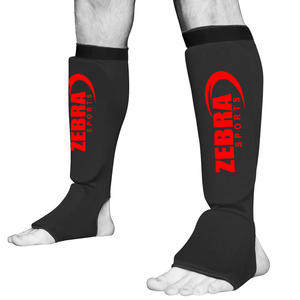 Muay thai-espinilleras elásticas de entrenamiento, equipo protector de artes marciales de boxeo, venta al por mayor - Product Image 5