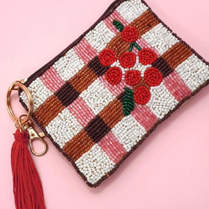 Bolso de mano con cuentas de semillas de estilo bohemio hecho a mano, monedero con cuentas bordadas y logotipo personalizado, tallas de moda para mujer para promociones - Product Image 1