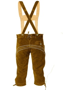 Kniebund lederhosen/ขายส่งราคาถูกกำหนดเองเซ็กซี่หนังนิ่มหนังสั้นออสเตรีย herren/kurlederhosen - Product Image 5
