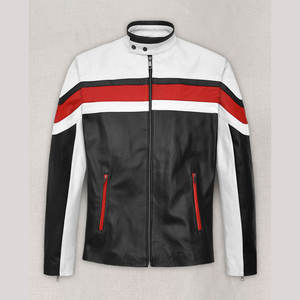 Vêtement de moto, veste en cuir pour homme, design élégant et durable, imperméable, respirant, vêtement décontracté, faible MOQ - Product Image 1