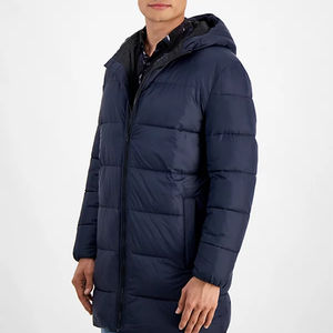 Veste matelassée à capuche pour homme, personnalisable par l'OEM, régulière, d'hiver, respirante, en toile écologique, séchage rapide, pour les aventures en plein air - Product Image 2