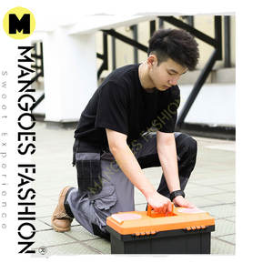 Pantalones de Trabajo Cargo de Pana de Secado Rápido para Electricistas con Múltiples Bolsillos, Transpirables, 100% Algodón, Estilo Urbano, Peso Medio - Product Image 3